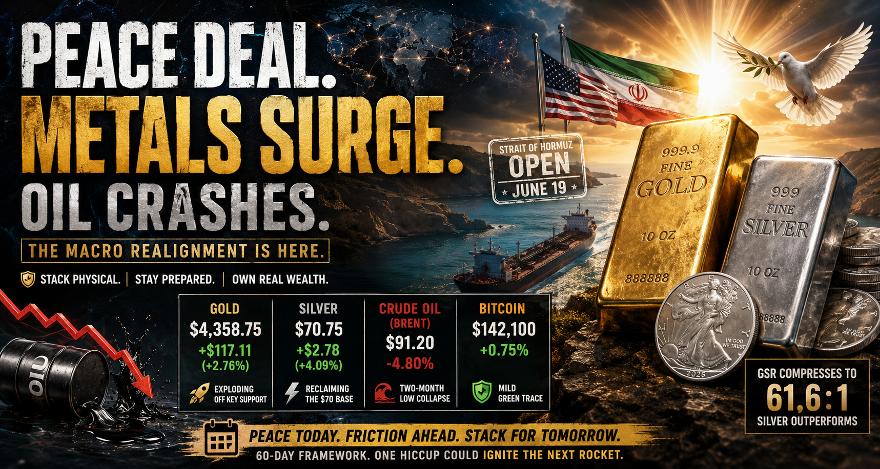 The Geneva Reset: Why Trump’s Midnight Iran Pact Unleashed a 3% Gold Surge