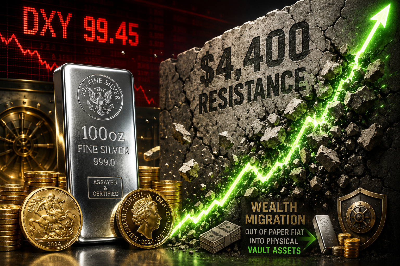 The $4,400 Breach: Softening Inflation Ignites Fresh Precious Metals Surge