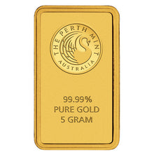 Load image into Gallery viewer, 5 Gram Perth Mint Gold Bar Metalstacks