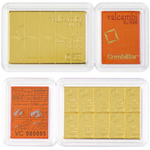 Load image into Gallery viewer, 1 Oz Gold Combi-Bar Valcambi (10 x 1/10 Oz) Metalstacks