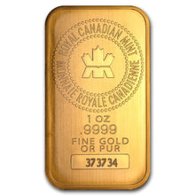 Load image into Gallery viewer, 1 Oz Royal Canadian Mint (RCM) Gold Bar Metalstacks