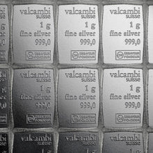 Load image into Gallery viewer, 100x1 gram Silver Bar - Valcambi Silver CombiBar™ (w/Assay)