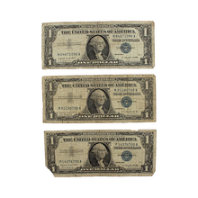 Load image into Gallery viewer, $1 Silver Certificate Set of 3 Notes - 1957 Series A - Circulated (PSV 25)
