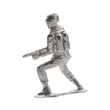 Load image into Gallery viewer, 1.3 Oz Flamethrower Silver Army Men Metalstacks