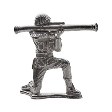 Load image into Gallery viewer, 1.2 Oz Stovepipe Silver Army Men Metalstacks