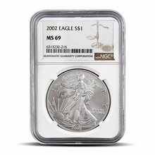 Load image into Gallery viewer, 2002 Eagle S$1 MS69  (PSV 20) Metalstacks
