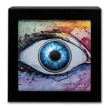 Load image into Gallery viewer, 2022 Palau 1 Oz Silver Proof Colorized Ocean Blue Coin Metalstacks