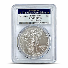 Load image into Gallery viewer, 2022-(W) First Strike PCGS MS70 Silver Eagle Metalstacks
