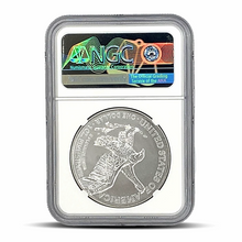 Load image into Gallery viewer, Struck at West Point Mint 2022(W) Eagle S$1 Early Releases MS70 (White Core) Metalstacks