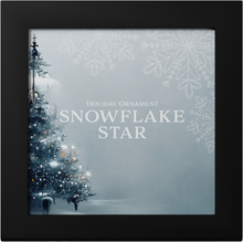 Load image into Gallery viewer, 2023 1 Oz Cook Islands Silver Gold Gilded Snowflake Star Ornament Metalstacks