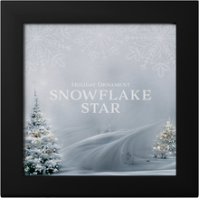 Load image into Gallery viewer, 2023 1 Oz Cook Islands Silver Snowflake Star Ornament
