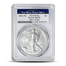 Load image into Gallery viewer, Struck at The West Point Mint 2023-(W) $1 First Strike PCGS MS70 Metalstacks