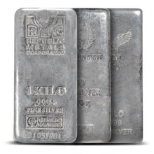 Load image into Gallery viewer, 1 Kilo Silver Bar (New/Varied Condition, Any Mint) Metalstacks