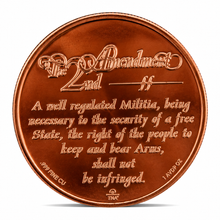 Load image into Gallery viewer, 1 oz Copper Round – 2nd Amendment "Shall Not Be Infringed"