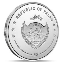 Load image into Gallery viewer, 2023 1 Oz Proof Colorized Palau Silver Hazel Brown Coin Metalstacks