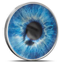 Load image into Gallery viewer, 2022 Palau 1 Oz Silver Proof Colorized Ocean Blue Coin Metalstacks