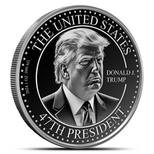 Load image into Gallery viewer, Trump 47th President 1 Oz Silver Round MetalStacks