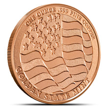Load image into Gallery viewer, 1 Oz GSM Eagle Copper Round