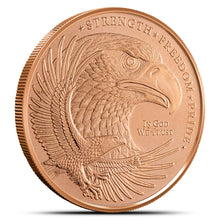 Load image into Gallery viewer, 1 Oz GSM Eagle Copper Round