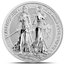 Load image into Gallery viewer, 2022 5 Oz Germania The Allegories Polonia & Germania Silver Coin Metalstacks