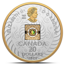Load image into Gallery viewer, 2/3 Oz Dancing Ammolite Elements of Nature - Air Silver Coin