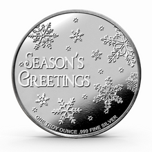 Load image into Gallery viewer, 1 Oz Silver Christmas Snowman Round Metalstacks