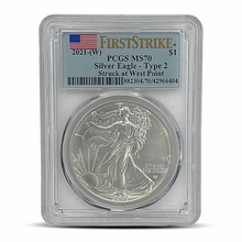Load image into Gallery viewer, First Strike 2021-(W) PCGS Silver Eagle - T-2 Struck at West Point