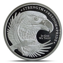 Load image into Gallery viewer, 1 Oz GSM Eagle Silver Round Metalstacks