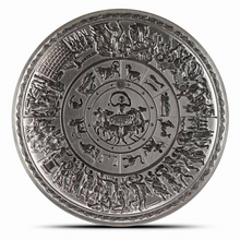 Load image into Gallery viewer, 2 Oz Antiqued Shield of Achilles Silver Stacker MetalStacks