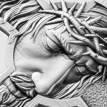 Load image into Gallery viewer, 5 Oz Jesus Cross Antiqued Silver (Sold Out) MetalStacks