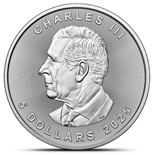 Load image into Gallery viewer, 2025 1 Oz Canadian Silver Maple Leaf Metalstacks