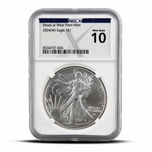 Load image into Gallery viewer, NGCX Struck at West Point Mint 2024(W) Eagle S$1 MetalStacks