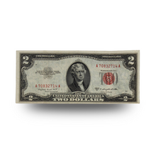 Load image into Gallery viewer, $2 U.S. Note - Series 1953 B with Red Seal - Circulated/Used (PSV 25)