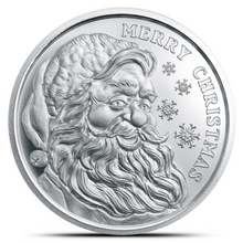 Load image into Gallery viewer, 2025 1 Oz GSM Christmas Silver Round
