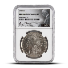 Load image into Gallery viewer, 1900 $1 U.S. Morgan Silver Dollar – NGC Brilliant Uncirculated