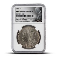 Load image into Gallery viewer, 1889 $1 U.S. Morgan Silver Dollar – NGC Brilliant Uncirculated