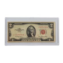 Load image into Gallery viewer, $2 U.S. Note - Series 1953 with Red Seal Star Note miscut (PSV 25)