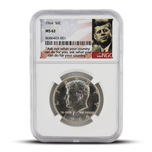 Load image into Gallery viewer, 1964 50C - MS62 - NGC John F. Kennedy Signature Label