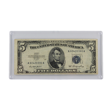 Load image into Gallery viewer, $5 Silver Certificate - Series 1953 - Blue Seal Lincoln Note (PSV 20)
