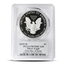 Load image into Gallery viewer, 2019-W $1 PCGS PR70DCAM First Day of Issue MS70 - Thomas S. Cleveland Authentic Hand Signed (PSV 100) Metalstacks
