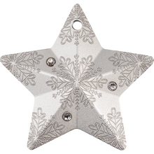 Load image into Gallery viewer, 2023 1 Oz Cook Islands Silver Snowflake Star Ornament