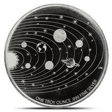 Load image into Gallery viewer, 1 Oz Colorized Alien Silver Round Metalstacks