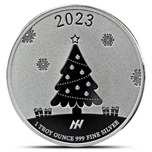 Load image into Gallery viewer, 1 Oz Asahi Christmas Silver Round Metalstacks