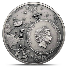 Load image into Gallery viewer, 2023 2 Oz Cook Island Silver Astrolabe Metalstacks