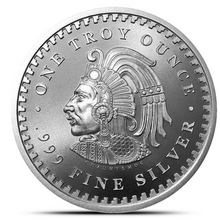 Load image into Gallery viewer, Aztec Calendar 1 Oz Silver Round Metalstacks