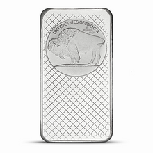 Load image into Gallery viewer, 10 Oz SilverTowne Buffalo Silver Bar Metalstacks