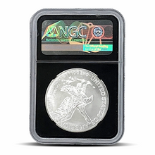 Load image into Gallery viewer, Struck at West Point Mint 2022 (W) Eagle S$1 Early Releases MS70 (Black Core) Metalstacks