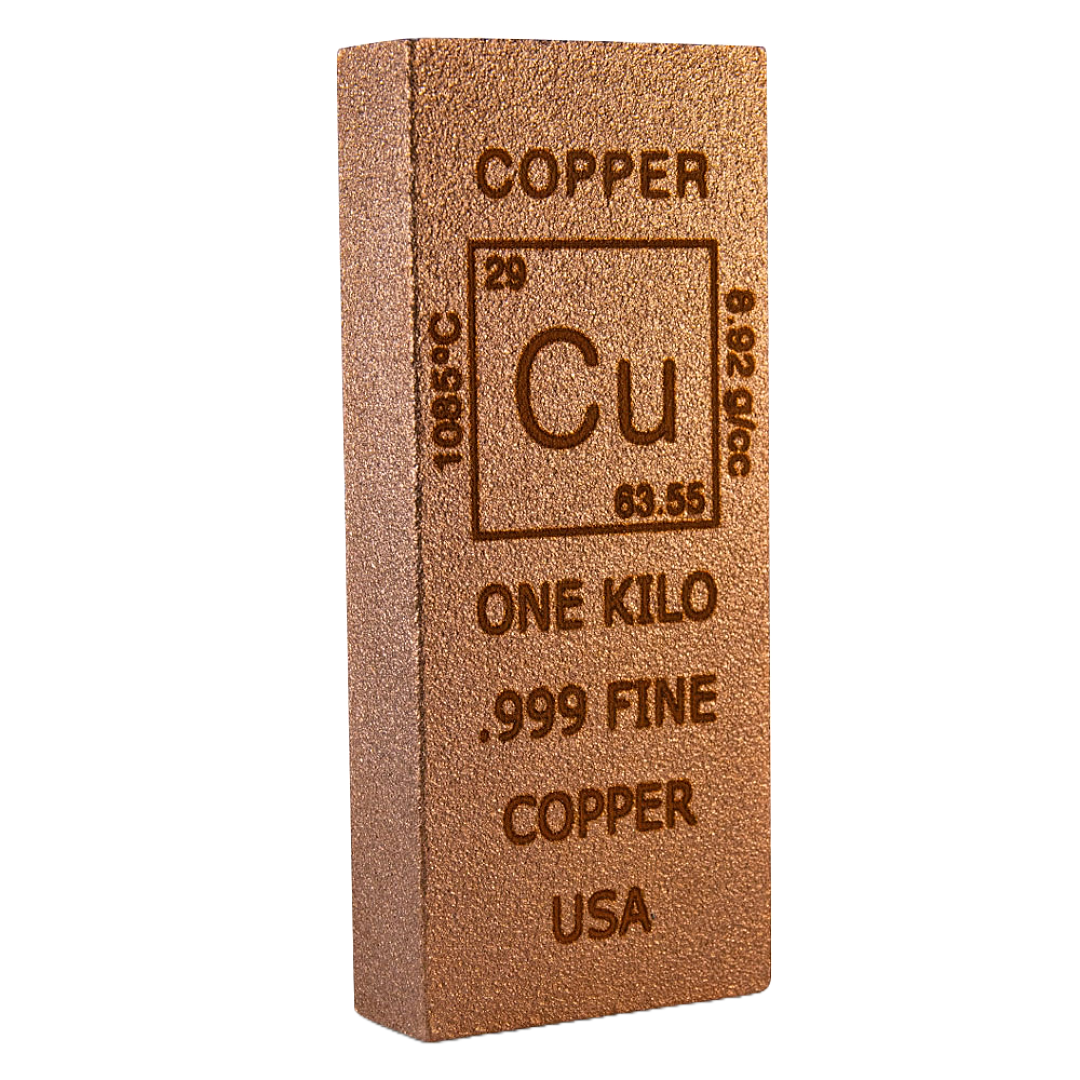 One Kilo Elemental Copper Bar
