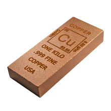 Load image into Gallery viewer, One Kilo Elemetal Copper Bar