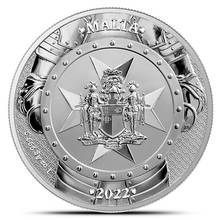 Load image into Gallery viewer, 2022 1 Oz Silver Malta Knights of the Past Metalstacks